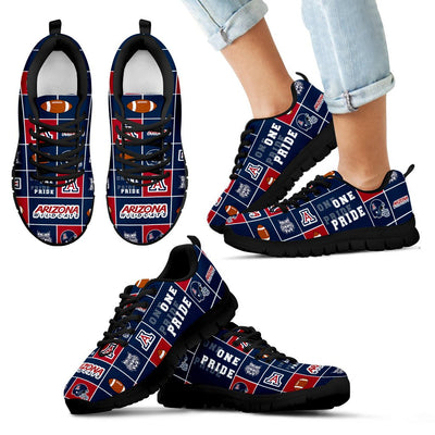 Colorful Pride Flag Arizona Wildcats Sneakers