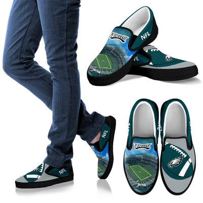 Proud Of Stadium Philadelphia Eagles Slip-on Shoes