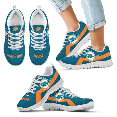 Miami Dolphins Line Logo Sneakers