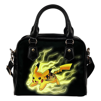 Pikachu Angry Moment Anaheim Ducks Shoulder Handbags