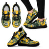 Green Bay Packers Cotton Camouflage Fabric Military Solider Style Sneakers