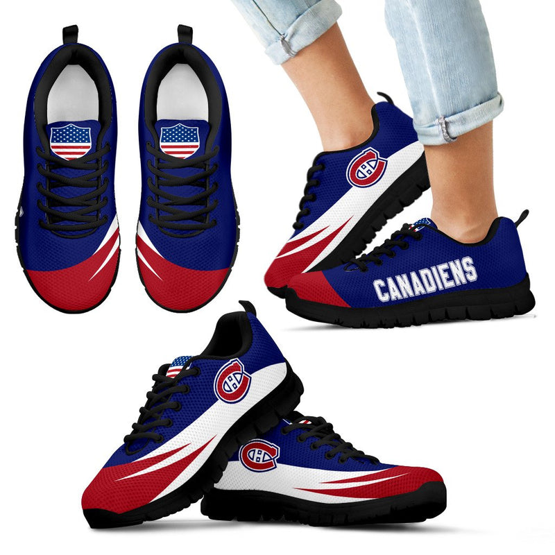 Awesome Gift Logo Montreal Canadiens Sneakers