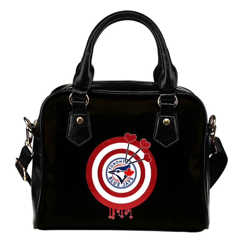 Valentine Sweet Toronto Blue Jays Dart Couple Love Shoulder Handbags