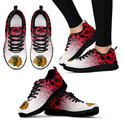 Beautiful Chicago Blackhawks Sneakers Leopard Pattern Awesome