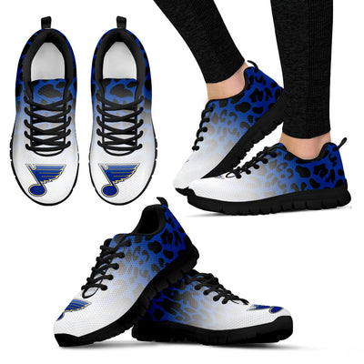 Beautiful St. Louis Blues Sneakers Leopard Pattern Awesome