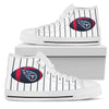 Straight Line With Deep Circle Tennessee Titans High Top Shoes