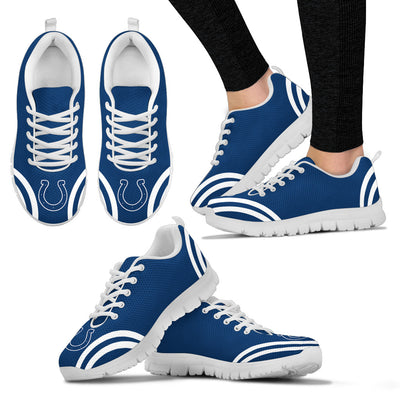 Lovely Curves Stunning Logo Icon Indianapolis Colts Sneakers