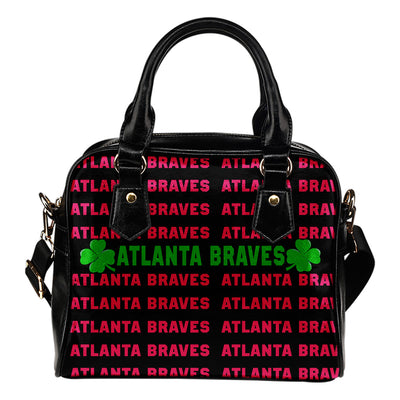 Colorful Atlanta Braves Stunning Letters Shoulder Handbags