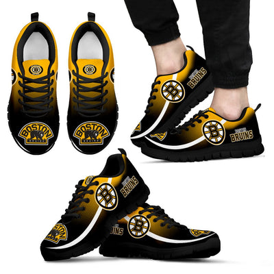 Mystery Straight Line Up Boston Bruins Sneakers