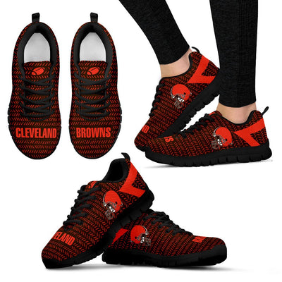 Pattern Logo Slide In Line Cleveland Browns Sneakers