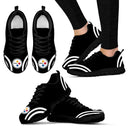Lovely Curves Stunning Logo Icon Pittsburgh Steelers Sneakers