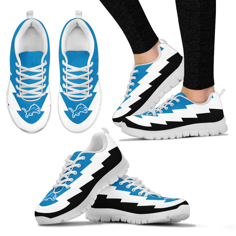 Jagged Saws Creative Draw Detroit Lions Sneakers