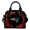 Valentine Rose With Thorns New England Patriots Shoulder Handbags
