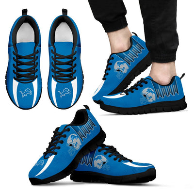 Vintage Four Flags With Streaks Detroit Lions Sneakers