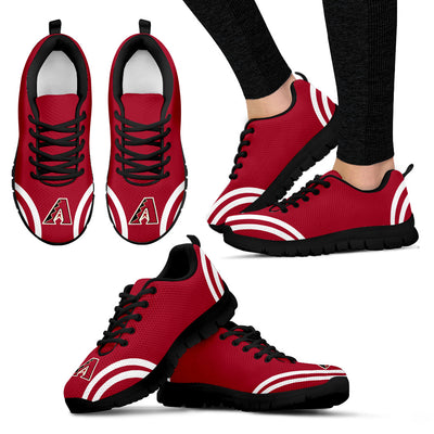 Lovely Curves Stunning Logo Icon Arizona Diamondbacks Sneakers