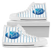 Straight Line With Deep Circle Detroit Lions High Top Shoes