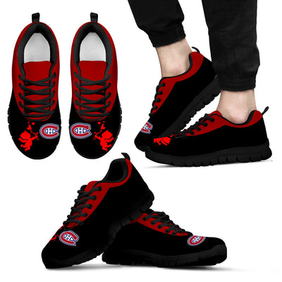 Cute Cupid Angel Background Montreal Canadiens Sneakers