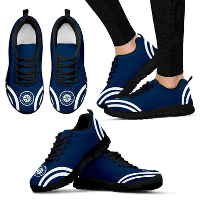 Lovely Curves Stunning Logo Icon Seattle Mariners Sneakers