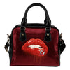 Beautiful Lips Elegant Logo New Jersey Devils Shoulder Handbags