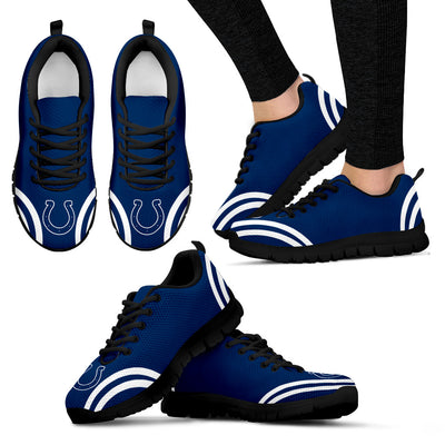 Lovely Curves Stunning Logo Icon Indianapolis Colts Sneakers