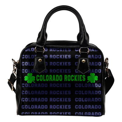 Colorful Colorado Rockies Stunning Letters Shoulder Handbags