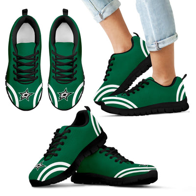 Lovely Curves Stunning Logo Icon Dallas Stars Sneakers