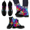Tie Dying Awesome Background Rainbow Buffalo Bulls Boots
