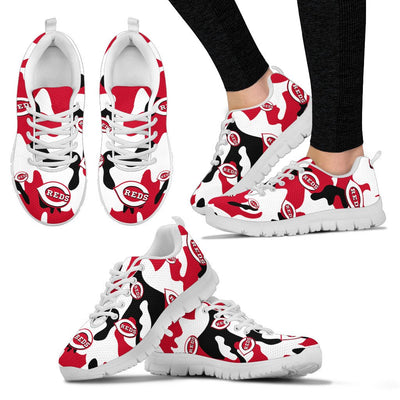 Cincinnati Reds Cotton Camouflage Fabric Military Solider Style Sneakers