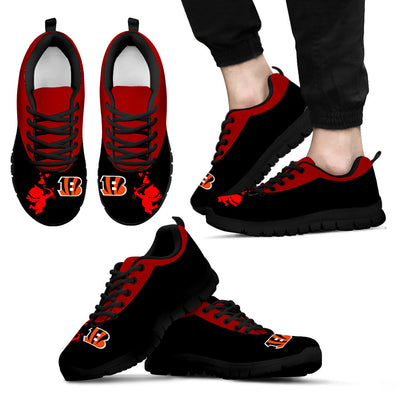 Cute Cupid Angel Background Cincinnati Bengals Sneakers