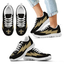 Awesome New Orleans Saints Sneakers Thunder Lightning Amazing Logo