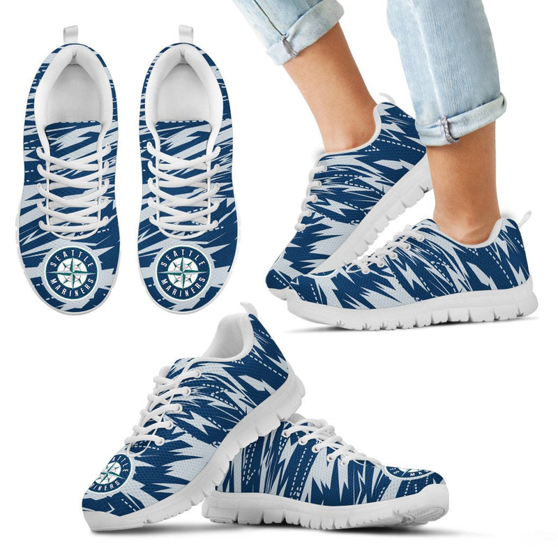 Brush Strong Cracking Comfortable Seattle Mariners Sneakers