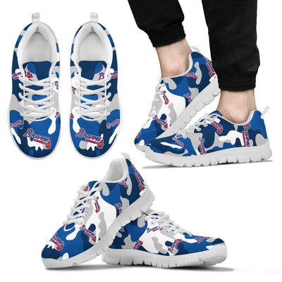 Atlanta Braves Cotton Camouflage Fabric Military Solider Style Sneakers