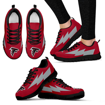 Great Atlanta Falcons Sneakers Thunder Lightning Amazing Logo