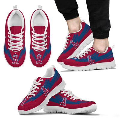 Three Amazing Good Line Charming Logo Los Angeles Angels Sneakers