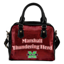 Love Icon Mix Marshall Thundering Herd Logo Meaningful Shoulder Handbags