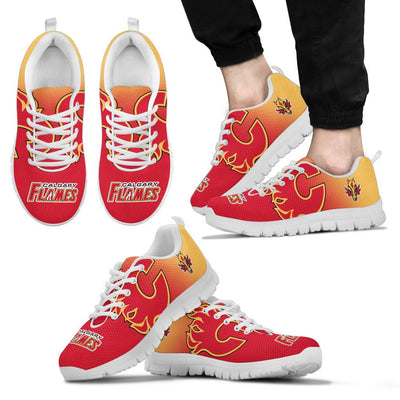 Colorfull Unofficial Calgary Flames Sneakers