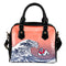 Enormous Wave Fancy Logo Fresno State Bulldogs Shoulder Handbags