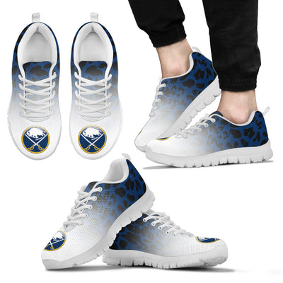 Custom Printed Buffalo Sabres Sneakers Leopard Pattern Awesome