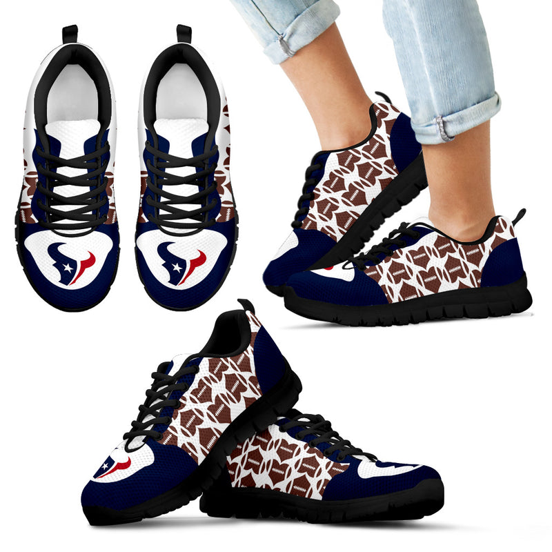 Great Football Love Frame Houston Texans Sneakers
