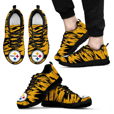 Brush Strong Cracking Comfortable Pittsburgh Steelers Sneakers