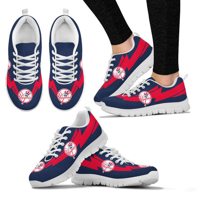 Three Amazing Good Line Charming Logo New York Yankees Sneakers