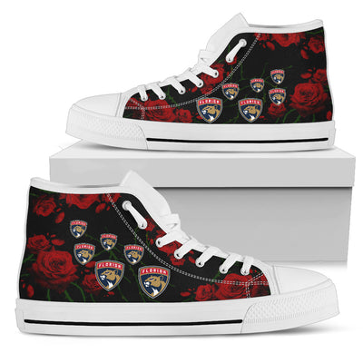 Lovely Rose Thorn Incredible Florida Panthers High Top Shoes