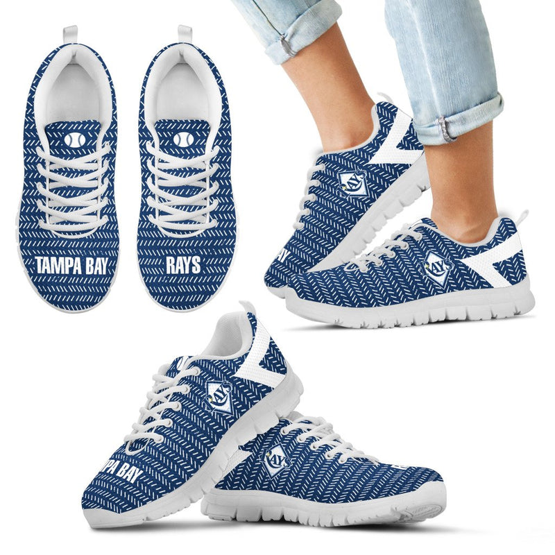 Pattern Logo Slide In Line Tampa Bay Rays Sneakers