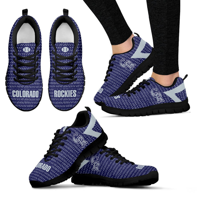Pattern Logo Slide In Line Colorado Rockies Sneakers