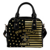 Unique Twinkle Star With Line New Orleans Saints Shoulder Handbags