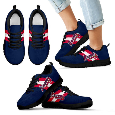 Three Colors Vertical Atlanta Braves Sneakers