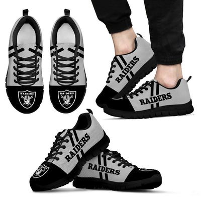 Line Stripe Logo Bottom Oakland Raiders Sneakers