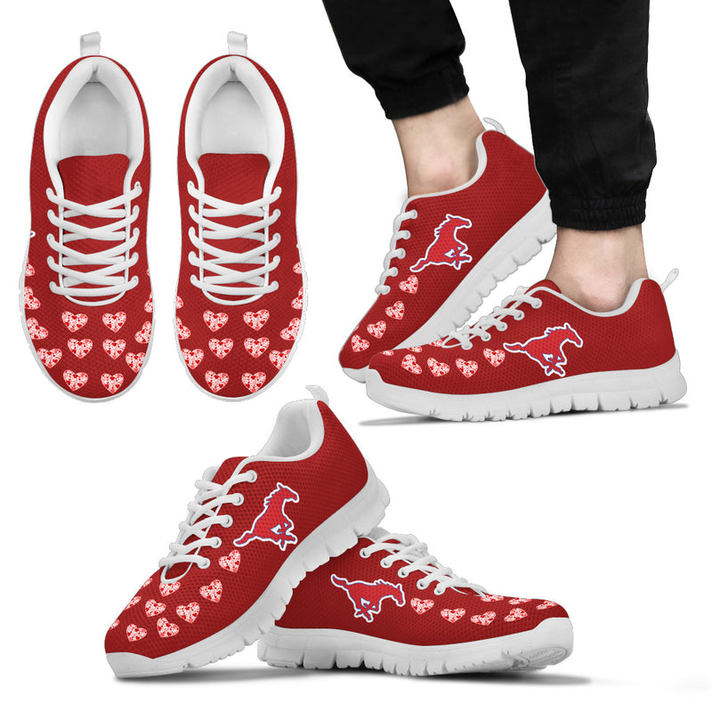 Love Extreme Emotion Pretty Logo SMU Mustangs Sneakers