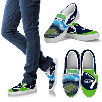 Proud Of Stadium Seattle Seahawks Slip-on Shoes