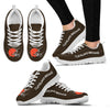 Wave Red Floating Pattern Cleveland Browns Sneakers